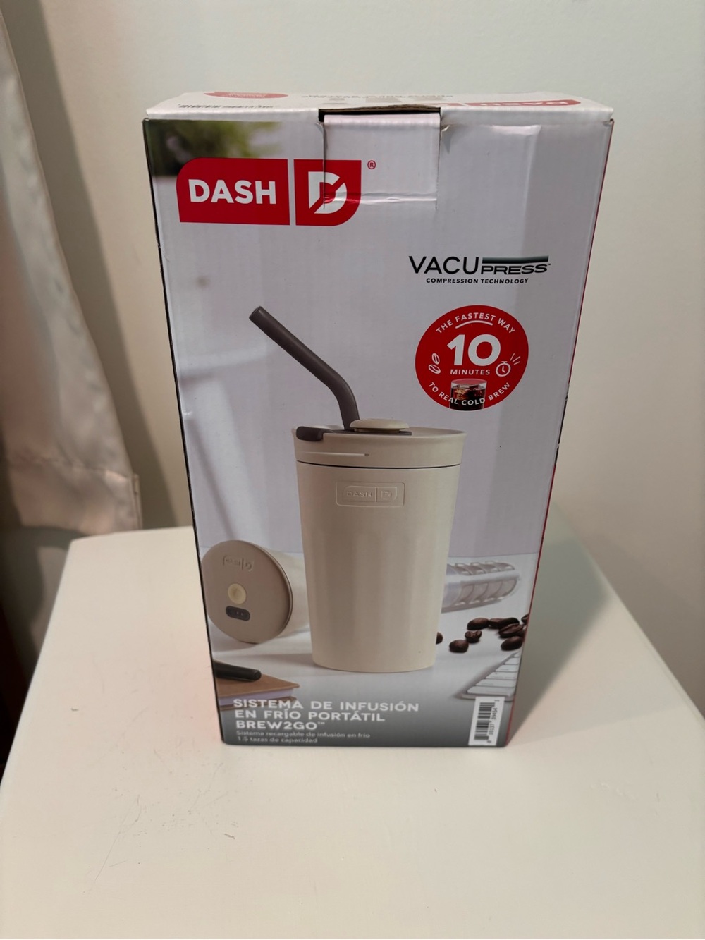 Ash Dash Brew2Go Portable Cold Brew System - Cream